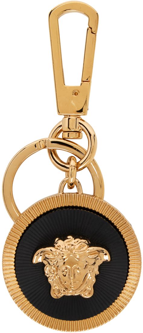 versace keychain medusa|Medusa Biggie Keychain Black,Gold .